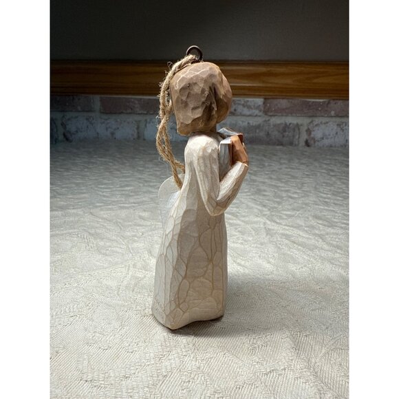 Willow Tree "Love Of Learning" Angel Ornament Figurine Carved Look Susan Lordi - Picture 4 of 16